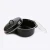 Import Hot Selling Product Round Enamel Soup Pot Black 24Cm 26Cm Enamel Stew Pot With Lid from China