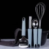 Hot selling unique design in stock stainless steel 4pcs kitchen gadget set with plastic handle