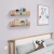 Import Hot selling wall wooden floating shelf living room storage wooden wall mounted decorative shelf from China