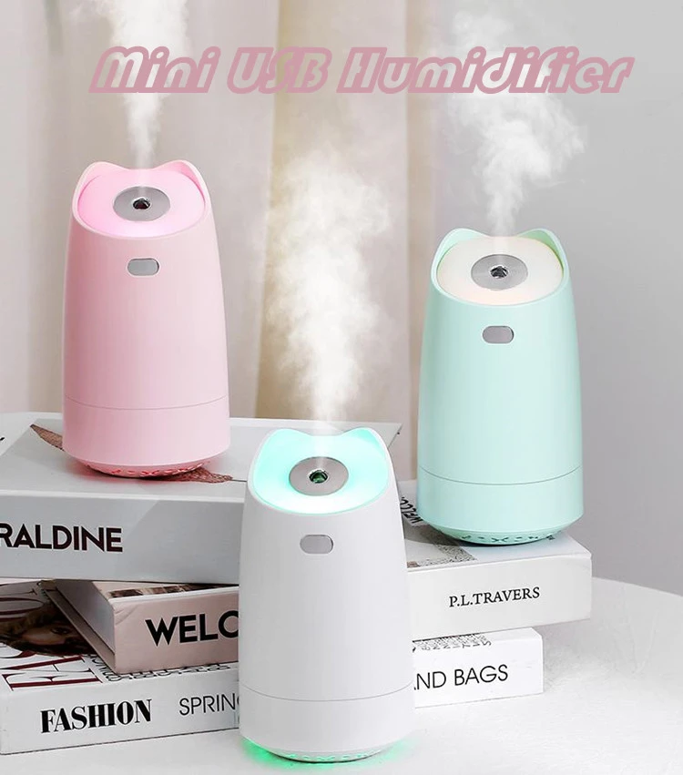Household Colorful Usb Mini Humidifier With Led Light