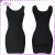 Import In-Stock Items Black U Neck Bodycon Dress With Zipper body shaping dress from China