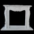 Import Indoor Decoration Insert cultured white marble fireplace surround from China
