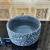Import Indoor decorative large wide and short gray terrazzo cement flower pot from China