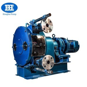 Industrial high flow rate corrosion resistant peristaltic hose pump