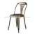 Import Industrial  restaurant modern  iron chair with powder coating dining chair from India