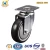 Import industry 4inch PU swivel caster wheel with side brake from China