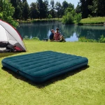 Inflatable Pillow Rest Classic Airbed With Built-in Pillow Tent Camping Air Mattress Bed
