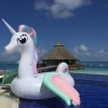 Inflatable Unicorn Horse Pool Float Ride On Colorful Air FloatingMattress Bed Swimming Ring Outdoor Fun Sports