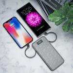Innovative Products 2021 Q7-Lite 22.5W Custom PORTABLE CHARGER Battery Wireless Power Bank Charger With Cable