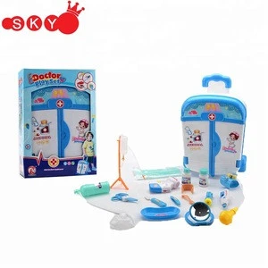 Interactive family game kids doctor kits toys with sound and light