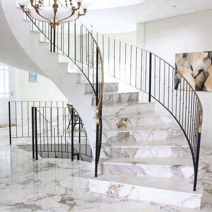 Buy Interior Marble Stair Design For House from Guangzhou Sarhang Stone ...