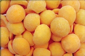 IQF frozen fresh yellow peach halves without skin