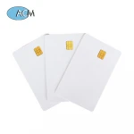 ISO7816-3 SiM Contact Cards White PVC Blank Smart Card SLE4442 RFID Contact IC Chip Card