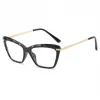K32968 Luxury Metal Transparent Glasses Spectacle Frame Women Stylish Optical Frames