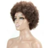 KellyMei synthetic hair wig 8inch big size Afro curl hair buns chignon with cap
