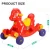 Import Kids baby rocking chair toys red horse shape ride on animal toy from China