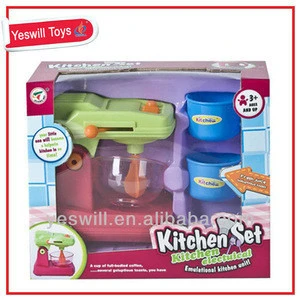 Kids plastic mixer of kitchen set
