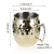 Import KLP wholesale Home Bar Drinkware 18oz hammered Gilded stainless steel moscow mule mugs from China