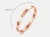 Import Korean style classic cross rosy gold bracelet ,romantic bangle birthday gift to girlfriend and best friends from China