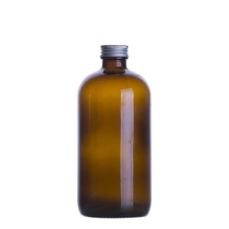 Large 2500ml amber laboratory reagent with plastic cap for chemical packaging glass bottle
