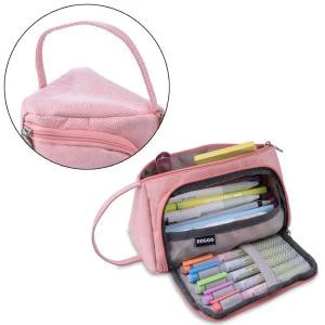 Large Capacity Pencil Case, Multi-Slot Pen Bag Pouch Holder for Middle High School Office College Girl Adult Simple Storage Case