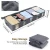 Import Large Capacity Under Bed Clothing Storage Bag with 5 Clear Windows from China