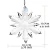 Import Large K9  Crystal Snowflake pendant used for Christmas Ornament Christmas tree Decor from China