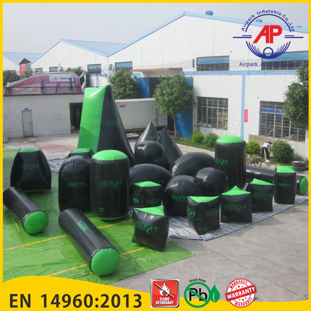 laser tag speedball hot inflatable bunkers set paintball air bunker field