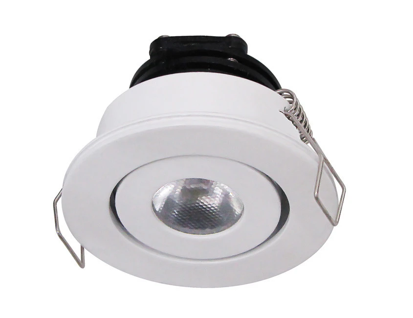 LED Downlight 3W Warm White 3000K-3500K CRI80 Dimmable COB Directional Retrofit Kit 220LM