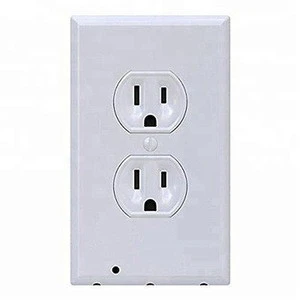 LED OUTLET WALL PLATE NIGHTLIGHT FACEPLATE COVER, Guidelight Night Light Great for Bedrooms, Hallways, Kitchens