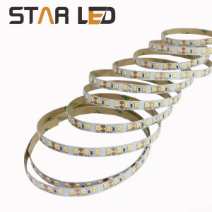 Led silicon strip super bright led light 9.6w/m 8mm white PCB led strip 2835 24v dc strip  led waterproof rohs led strip light