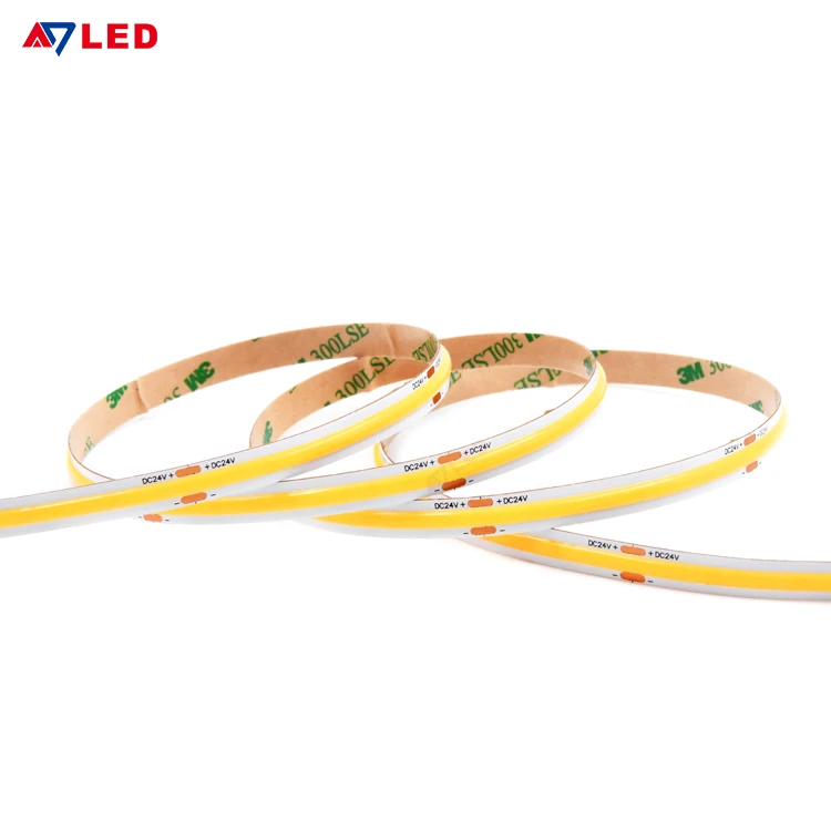 Led Tape Light 5M Dot Free Uniform Illumination Fcob 504 Chip 12 V led strip lighting 12W/M Flexible Led Strip Cob 12V