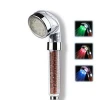 LED Water Temperature Controlled Mineral Stone Filtering Increase Pressure Bathroom Accessories Electric handheld Shower Head