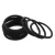 Import Lirong 30 PCS No Damage Metal free Hair elastics band ponytail holders 4mm*6.5" (Black) from China