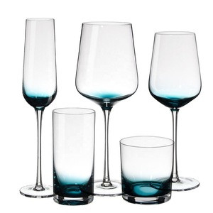 Long Stem Large Wine Glass Personalized Lead Free Crystal Wine Glass Set