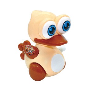 Lovely wind up toy animal funny baby zoo baby duck design running clockwork spring toy clockwork toy color Random