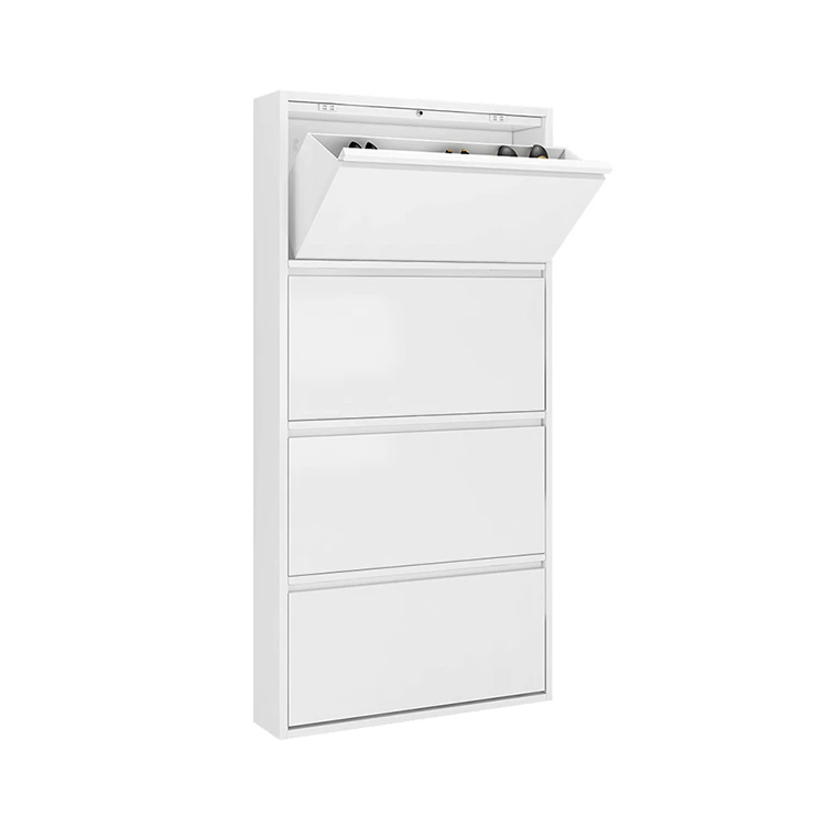 Low Moq Morden Style Stainless Steel Metal Shoe Rack Cabinet