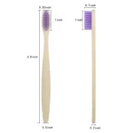 Low Price Temperature Treatment Natural Free Soft Charcoal  Bamboo Toothbrush for Kids and Adults with Custom Laser Logo