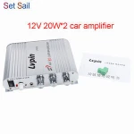 LP-838 LP838 Mini HiFi 2.1 Car Audio Amplifier 12V 20W*2 MP3 MP4 Stereo Player Auto Sound Subwoofer Amplifier