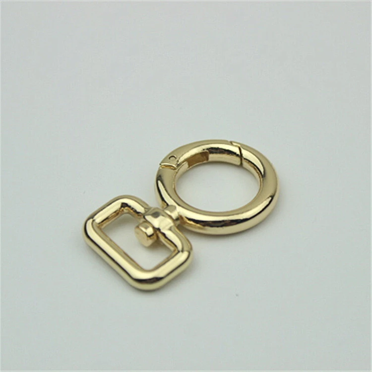 Luggage Hardware Accessories Shoulder Strap Hook Buckle Open Spring Ring Connection Buckle Fashion Custom Logo Key Fob Hardware