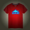 Luminous Fortnite Printing Boy Cotton Short Sleeved Luminous T-shirt for Kids