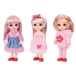 Luxury doll house furniture for pretend play mini kitchen toys for girl