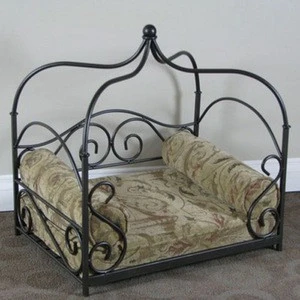 Luxury iron pet bed ,modern dog bed, canopy pet products