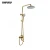 Import Luxury Rose Gold Wall Mounted Shower Column Bathroom Rainfall Shower Set with Bath Faucet Mixer from China