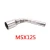 Import M3 motorcycle exhaust system silencer titanium MSX 125 motorcycle pipe exhaust muffler from China