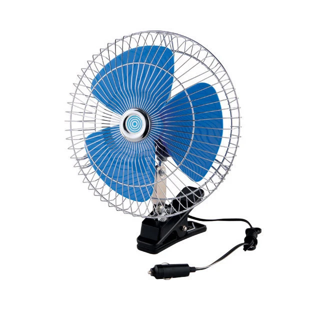 Made in China dc 12v 24v electric clip fan oscillating 10 inch auto fan
