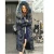 Import made in china Fashion  raccoon fur lining removable with raccoon fur hooded  thick warm fur coat from China