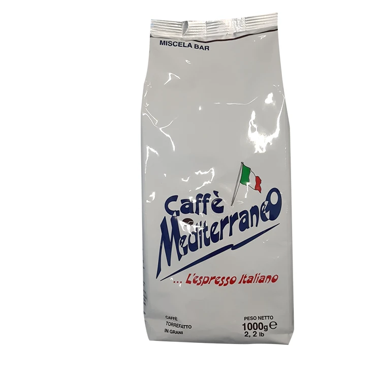 Made In Italy Mediterraneo Beans Coffee Blend Coffee Machine Roasted Beans Italian Coffee Beans Roasted 1 Kg