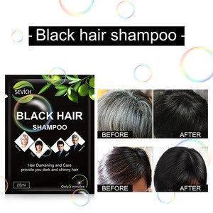 Make Your Own Logo Organic  Black Hair Color Shampoo Hair Dye