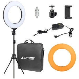 Makeup 3200-5600K Photography  LED Lamp 14 Inch Selfie Portable Flash Camera Ringlight
